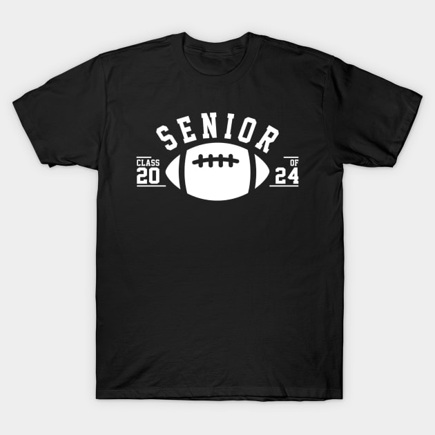 Graduate Senior Class 2024 Graduation Football Player T-Shirt by Thumthumlam